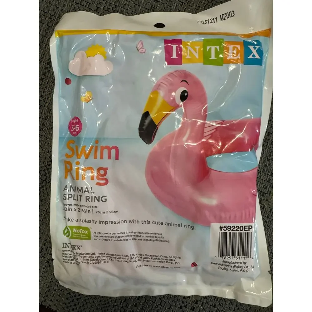 Intex pink flamingo swim ring for kids 3-6  #flamingo #swimwear